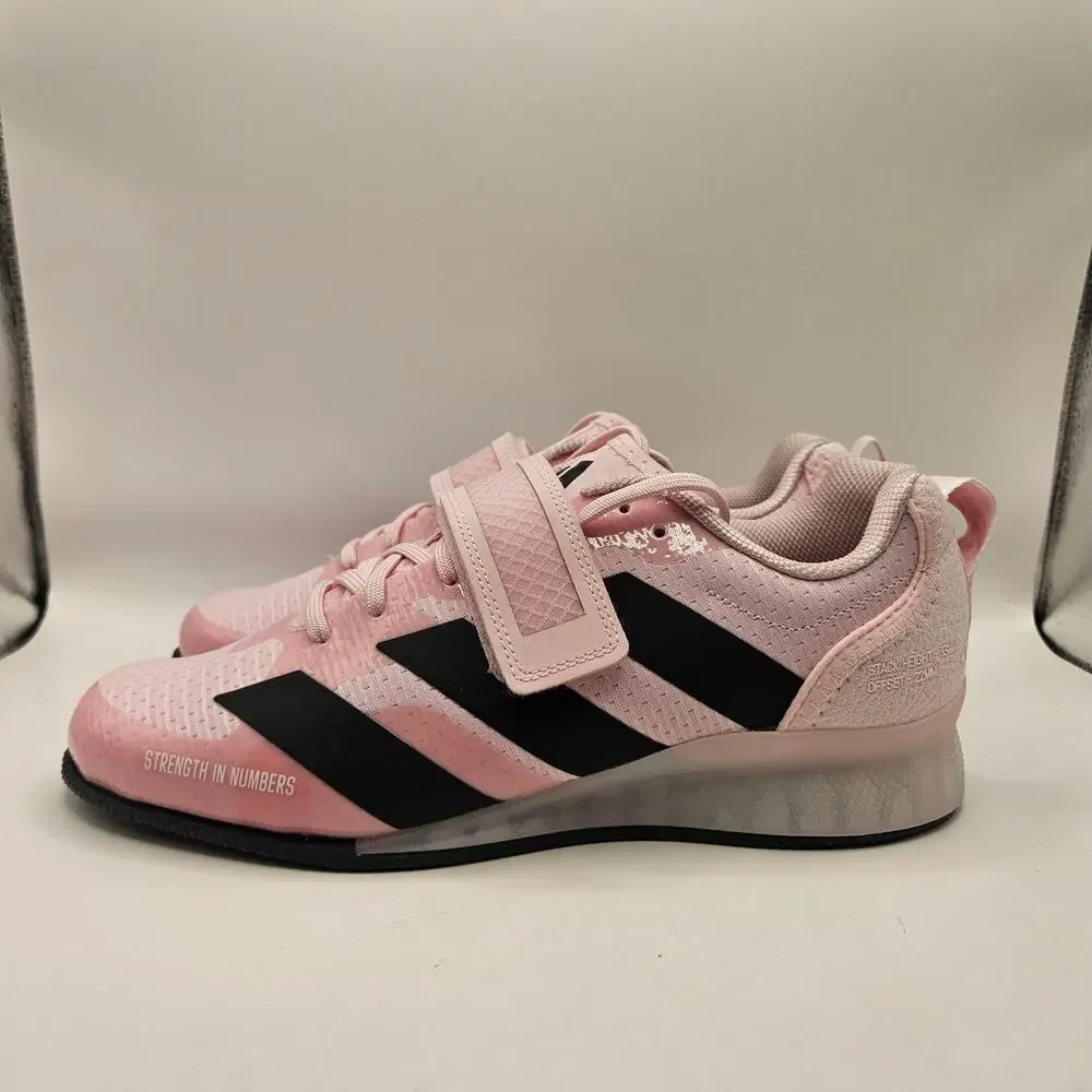 ADIDAS MEN'S 8.5 ADIPOWER 3 JP9873 WEIGHTLIFTING SHOES PINK BLACK NWOB